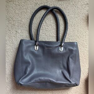 Cole Haan Benson Charcoal Leather Tote